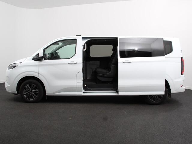 Ford TRANSIT CUSTOM e-Transit 340 L2H1 Limited 65 kWh 8 persoons Adaptieve cruise control Airco Lichtmetalen Velgen Extra getint glas Camera Navigatie Apple Carplay/ Android Auto