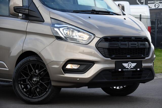 Ford TRANSIT CUSTOM 320 2.0 TDCI L2H1 Limited DC Raptor Edition Camera, Adaptieve Cruise, Carplay, 170PK, Automaat, PDC, 2 x Schuifdeur, Stoelverwarming, Uniek!