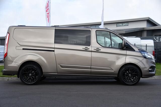 Ford TRANSIT CUSTOM 320 2.0 TDCI L2H1 Limited DC Raptor Edition Camera, Adaptieve Cruise, Carplay, 170PK, Automaat, PDC, 2 x Schuifdeur, Stoelverwarming, Uniek!