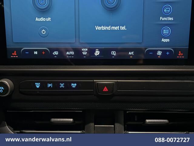 Ford TRANSIT CUSTOM 2.0 TDCI 136pk L2H1 Euro6 Airco | Camera | LED | Apple Carplay | Cruisecontrol | 2500kg Trekhaak LM Velgen, Android Auto, Verwarmde voorruit, Stoelverwarming, Parkeersensoren, Bijrijdersbank
