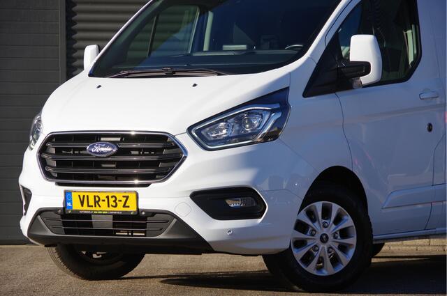Ford TRANSIT CUSTOM 300 2.0 TDCI L2 3-ZITS, 170PK, 2800KG TREKHAAK, STOELVERWARMING, CAMERA, NAVI, CRUISE, AIRCO, PARKEERSENSOREN, 17''