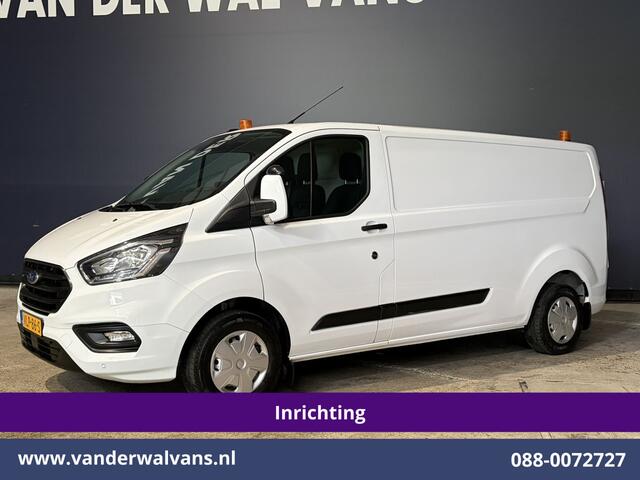 Ford TRANSIT CUSTOM 2.0 TDCI 130pk L2H1 inrichting Euro6 Airco | Camera | LED | 2800kg Trekhaak | Omvormer | Apple Carplay Cruisecontrol, Android Auto, Verwarmde Voorruit, Parkeersensoren, Bijrijdersbank