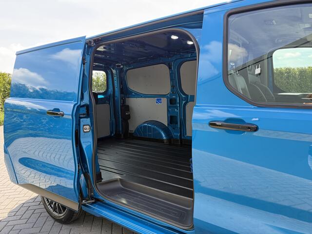 Ford TRANSIT CUSTOM E-Transit MS-RT 285 PK FULL ELECTRIC SPORT / L1H1 / DIGITAL AQUA BLUE METALLIC / REAR VIEUW / B&O SOUND SYSTEM / 19 INCH / LED / CAMERA