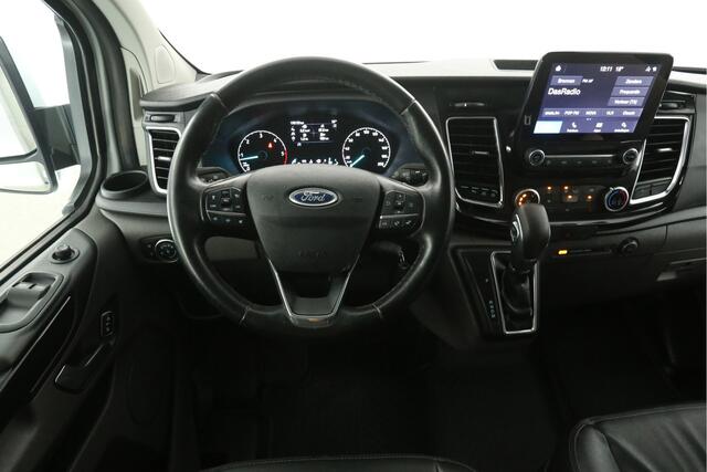 Ford TRANSIT CUSTOM 2.0 TDCI L2H1 185PK Sport | Automaat | Airco | Cruise | Carplay | Camera | 3 Zits | Trekhaak | 2xSchuifdeur