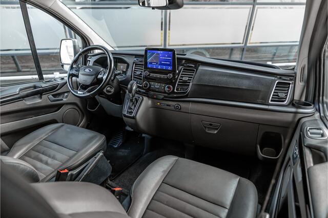 Ford TRANSIT CUSTOM 300 2.0 TDCI 170 PK L2H1 Limited DC | ACC | Elek stoelen | Lederen bekleding | Navigatie | CarPlay | Camera | Trekhaak | Orig. NL auto | Nieuwe APK