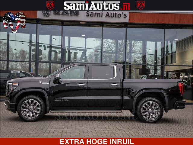 GMC SIERRA DENALI 6.2 V8 426PK | HUD | ALLE OPTIES | HEAD-UP | LANE ASSIST | 360 CAMERA | VIRTUAL COCKPIT | BLACK LEDER | DUBBELE CABINE | 5 PERSOONS | PICK UP | Voorraad Nr 2561 - 4234