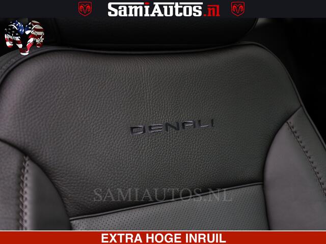 GMC SIERRA DENALI 6.2 V8 426PK | HUD | ALLE OPTIES | HEAD-UP | LANE ASSIST | 360 CAMERA | VIRTUAL COCKPIT | BLACK LEDER | DUBBELE CABINE | 5 PERSOONS | PICK UP | Voorraad Nr 2561 - 4234
