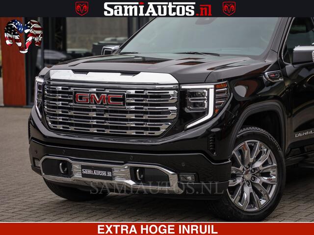 GMC SIERRA DENALI 6.2 V8 426PK | HUD | ALLE OPTIES | HEAD-UP | LANE ASSIST | 360 CAMERA | VIRTUAL COCKPIT | BLACK LEDER | DUBBELE CABINE | 5 PERSOONS | PICK UP | Voorraad Nr 2561 - 4234