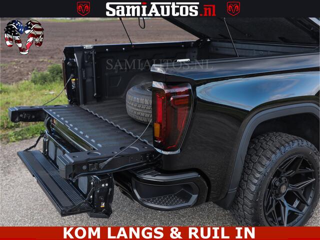 GMC SIERRA AT4 6.2 V8 4X4 | VIRTUAL COCKPIT | LPG | HUD | BOM VOL | DC | RAM DEALER NEDERLAND | Dubbele Cabine met Royale 5 Zitplaatsen | BPM vrij | Nu Leverbaar uit Voorraad | Voorraad Nr 261530 | | De specialist in Amerikaanse pick-ups in Nederland en Europa.
