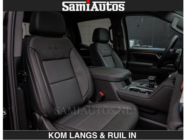 GMC SIERRA DENALI 6.2 V8 426PK Full Option | De Meest Luxe Pick-Up in zijn Klasse | Comfortabele Dubbele Cabine met Royale 5 Zitplaatsen | BPM vrij | Nu Leverbaar uit Voorraad | Voorraad Nr 2058 | De specialist in Amerikaanse pick-ups in Nederland en Europa.