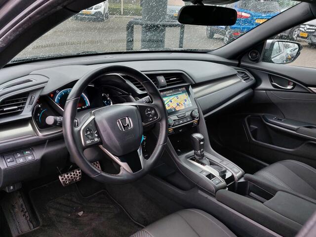 Honda CIVIC 1.0 i-VTEC 126pk Automaat Elegance | Navi | Apple Carplay+Android Auto | Clima | Adap.Cruise | Pdc V+A+Camera | Rijstrook+Licht+Regensensor | Mistlampen | Privacy Glass | 17''lm