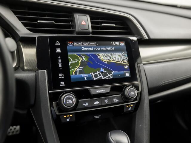 Honda CIVIC 1.0 i-VTEC Sport Automaat (APPLE CARPLAY, NAVIGATIE, CLIMATE, CAMERA, ADAPTIVE CRUISE, SPORTSTOELEN, STOELVERWARMING, KEYLESS, ZWART HEMEL, NIEUWSTAAT)
