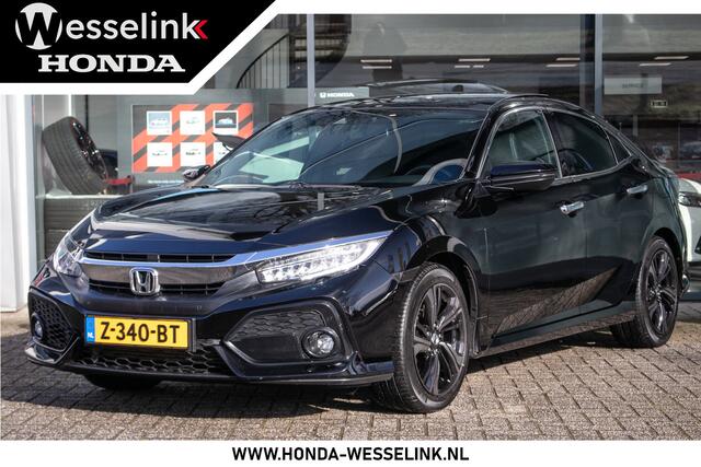 Honda CIVIC 1.5 i-VTEC Prestige - Dealer ond. | Schuifdak | Lederen int. | Trekhaak | 1400kg Trekgewicht