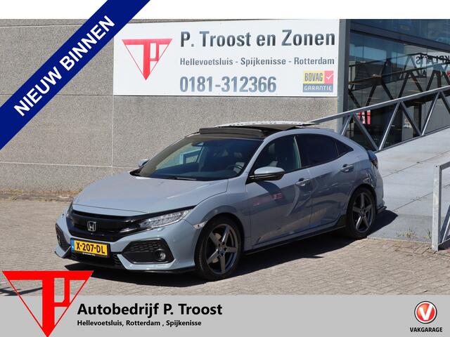 Honda CIVIC 1.5 i-VTEC Sport Plus Panoramadak! Achteruitrijcamera/Stoelverwarming/Apple carplay/Adaptieve cruise control/Lane assist/Dode hoek assistent/Leder interieur/Parkeer sensoren rondrom/Climate control/Navigatie/DAB