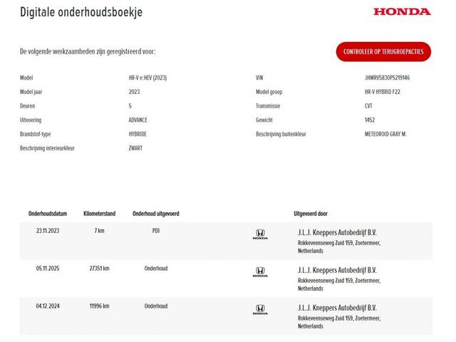 Honda HR-V 1.5 e:HEV Advance | 1e Eigenaar o Dealeronderhouden o NAP