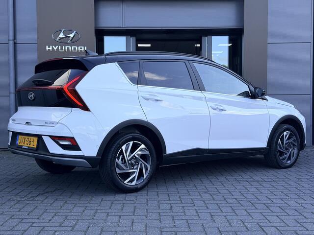 Hyundai Bayon 1.0 T-GDI Premium Automaat / Automaat / LED Verlichting / Stoel- & Stuurverwarming / Keyless / Climate Control / Adaptive Cruise Control / Navigatie / Achteruitrijcamera / Parkeersensoren Voor + Achter / Snel Leverbaar! /