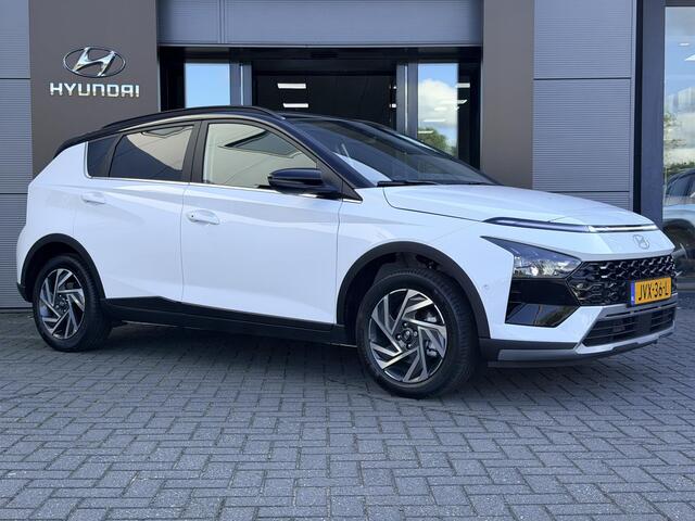Hyundai Bayon 1.0 T-GDI Premium Automaat / Automaat / LED Verlichting / Stoel- & Stuurverwarming / Keyless / Climate Control / Adaptive Cruise Control / Navigatie / Achteruitrijcamera / Parkeersensoren Voor + Achter / Snel Leverbaar! /