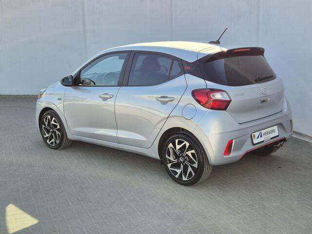 Hyundai I 10 1.0 T-GDI N Line 5-zits Handgeschakeld / Stuur-, en Stoelverwarming / Climate control / Achteruitrijcamera / Lichtmetalen wielen 16" / Navigatie via Apple Carplay of Android Auto /