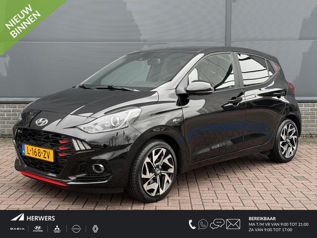 Hyundai I 10 1.0 T-GDI N Line 5-zits 100pk / Dealer Onderhouden / Eerste Eigenaar / Stoel+Stuur Verwarming / Navigatie / 16'' LM Velgen / Apple Carplay&Android Auto / Cruise /