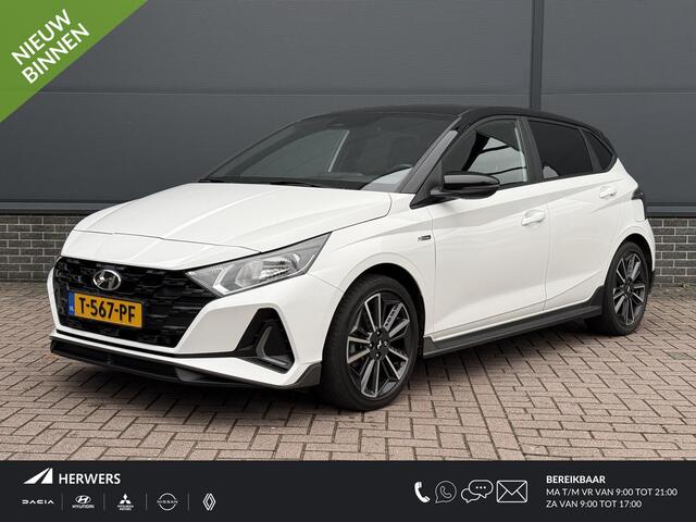 Hyundai I 20 1.0 T-GDI N Line 100PK / Navigatie + Apple Carplay/Android Auto / Achteruitrijcamera / Airco / Cruise Control / 17" Lichtmetalen Velgen /