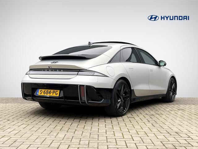 Hyundai IONIQ 6 First Edition AWD 77 kWh 326pk | Panoramadak | Head-Up Display | 360° Camera | BOSE Audio | Adapt. Cruise Control | 20'' Velgen | Rijklaarprijs!