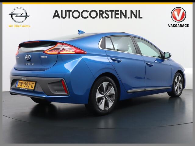 Hyundai IONIQ Premium EV Leer+elektr.Verst.+Verwarmd Schuif/Kan-dak Adapive-Cruise Apple Carplay Android Auto Navi Ecc Camera Pdc Bank+stoel+Stuur-|Verwarming Memory Keyless DAB Stoel Elek.Verstelbaar Led Bluetooth Regensensor Rijstrooksensor Origineel Nederlandse Auto