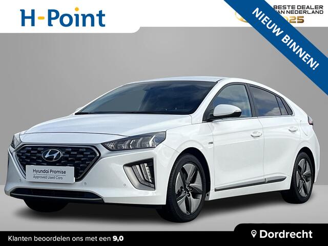 Hyundai IONIQ 1.6 GDi 141PK Automaat Premium | Geïntegreerde navigatiesysteem | Adaptieve cruisecontrol | Elektrisch verstelb. bestuurdersstoel met geheugen | Hybride | Dode hoek detectie |