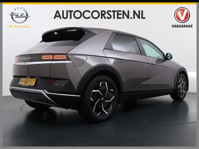 Hyundai IONIQ 5 58 kWh SOH 100% Leer 19"lm Camera Connect+ Warmtepomp Elektr.Stoelen+Stuur-Verwarmd Adaptive-Cruise- Head-up display Bose-HiFi Navi Apple/Android Carplay PDC-v/a Snelweg-assist Spoorassist Accu verwarm-syst. Elektr.-A-klep LED-v/a Blindspot Dodehoekass 