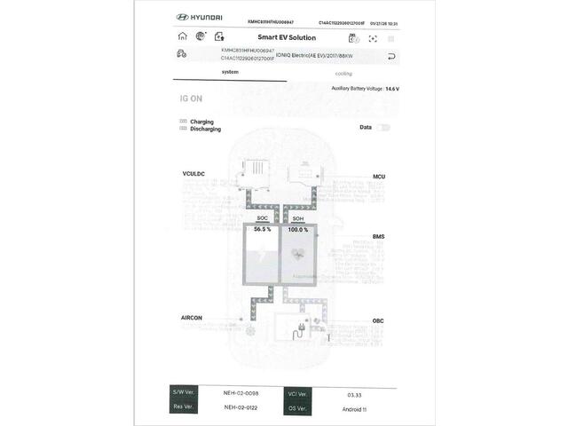 Hyundai IONIQ Premium EV / Accu SOH 100% / 100 % Dealeronderhouden / Achterstoelen verwarmd /