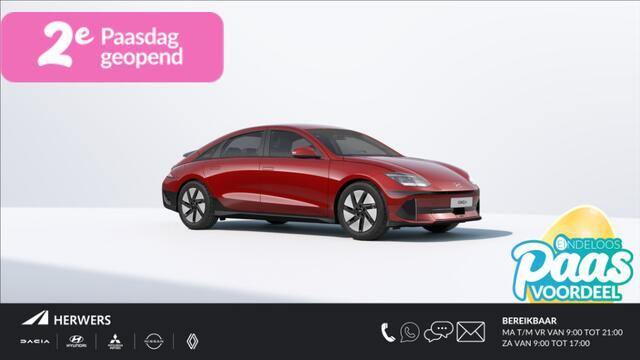 Hyundai IONIQ 6 Style 53 kWh / Incl. ¤15.000,- Wegrijvoordeel / Rijklaarprijs / Snel Leverbaar maar Beperkt Leverbaar / Dyamische Navigatie / Adaptive Cruise Control / Achteruitrijcamera / 18 Inch Lichtmetaal /