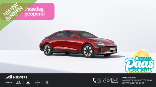 Hyundai IONIQ 6 Style 53 kWh / Incl. ¤15.000,- Wegrijvoordeel / Rijklaarprijs / Snel Leverbaar maar Beperkt Leverbaar / Dyamische Navigatie / Adaptive Cruise Control / Achteruitrijcamera / 18 Inch Lichtmetaal /