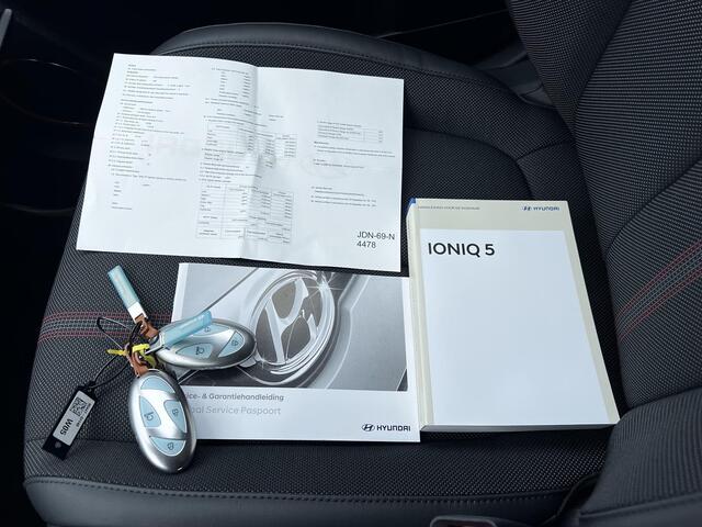 Hyundai IONIQ 5 N Line Edition Limited 84 kWh / Accu SoH 100% / Fabrieksgarantie tot 09-2030 / 1.600 kg trekgewicht / WLTP 515 km / Warmtepomp / Camera / Stuur- & stoelverwarming / CCS snel laden / 20" LM + All Season banden /