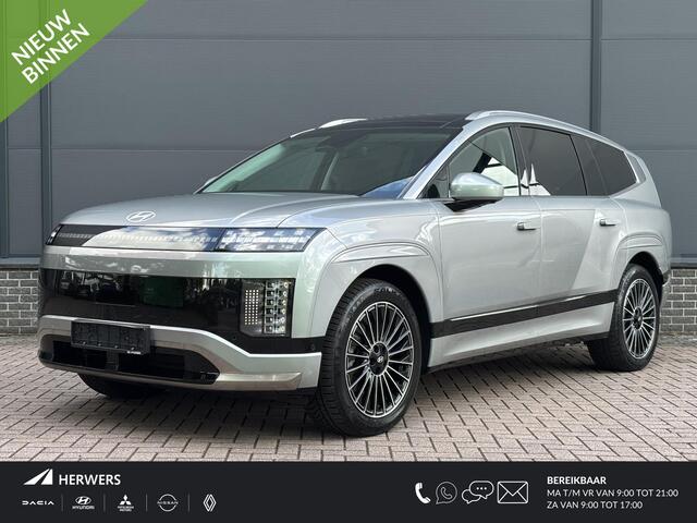Hyundai IONIQ 9 Lounge AWD 6p. 110.3 kWh / Voor-achter stoelverwarming / Voor-achter stoelverkoeling / BOSE geluidsysteem / Warmtepomp / Elektrisch verstelbare voorstoelen met geheugen / 360° camera / Dodehoekcamera / Panoramisch glazen dak / Verwarmd stuurwiel / Vehic