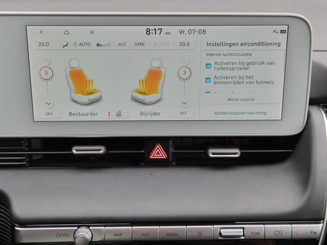Hyundai IONIQ 5 Connect 77.4 kWh / SOH 98% / Fabrieksgarantie tot 12-2029 / Trekgewicht 1600 kg / CCS snelladen / All season banden / Stuur- Stoel & Achterbank verwarming / Warmtepomp / Achteruitrijcamera / Elektrische achterklep / Apple Carplay Android Auto /
