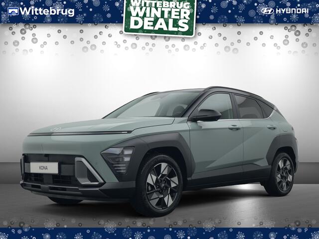 Hyundai Kona 1.6 GDI HEV Premium Met Lederen Bekleding, Stoelverwarming, Camera en Navigatie Uit voorraad leverbaar!
