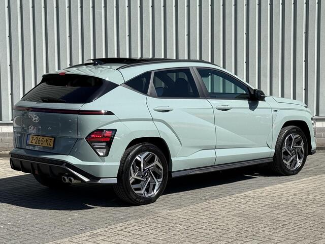 Hyundai Kona 1.6 GDI HEV N Line Sky Stoel verwarming/verkoeling / Schuif/Kantel dak / Parkeerassistent / 360 Camera / Dashcam / Elektrische achterklep / Bose Audio / Originele NL auto /