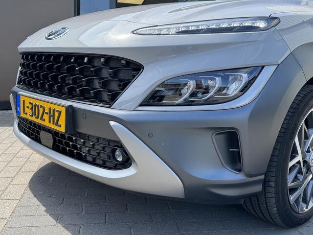 Hyundai Kona 1.6 GDI HEV Premium | Trekhaak 1350kg! | Leder | Navigatie | Sto