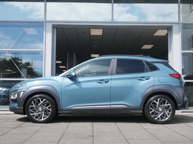 Hyundai Kona 1.6 GDI HEV Premium | Cruise | Camera | Clima | Carplay | Stoelverwarming-ventilatie | Navi | Trekhaak |
