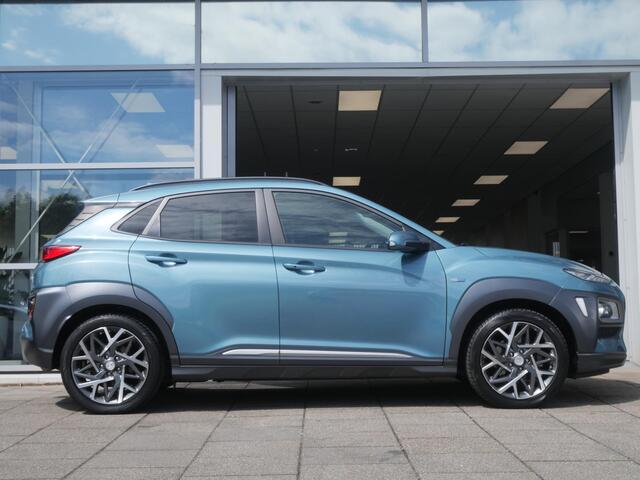Hyundai Kona 1.6 GDI HEV Premium | Cruise | Camera | Clima | Carplay | Stoelverwarming-ventilatie | Navi | Trekhaak |