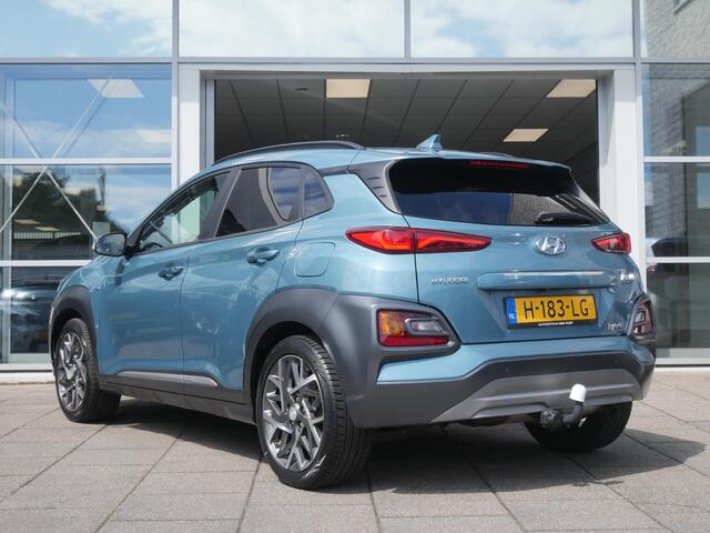 Hyundai Kona 1.6 GDI HEV Premium | Cruise | Camera | Clima | Carplay | Stoelverwarming-ventilatie | Navi | Trekhaak |