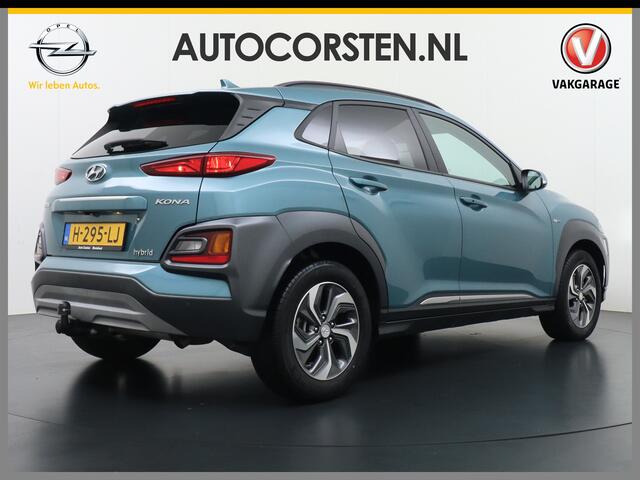 Hyundai Kona 1.6GDI HEV Hybride Trekhaak Camera Adap.Cruise Head-Up Display Navi Ecc Fashion Keyless Apple Carplay/Android Auto Privacy Glas 1e Eigenaar 1.300KG Trekgewicht Origineel Nederlandse Auto
