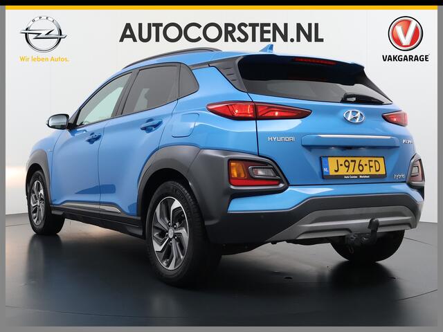 Hyundai Kona 1.6 HEV AUT-6 141pk Adaptive-Cr Trekhaak HUD Camera Android Apple Carplay Navi Bordherkenning PDC Fashion Keyless Head-Up-Display Auto-Pilot (Lane-Assist+ACC) ESP Mild Hybride Priv.Glass Botsing waarsch syst Dodehoek-assistent