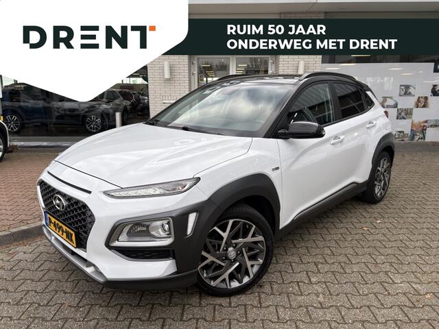 Hyundai Kona 1.6 GDI HEV Premium | Stuur + Stoelverwarming | Trekhaak |