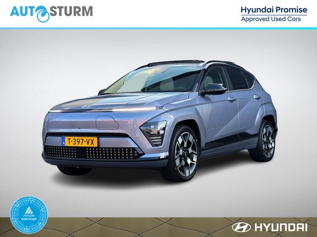 Hyundai Kona Electric Premium Sky 65.4 kWh SoH 99% NL-Auto + 1e Eigenaar, Meest Luxe Uitvoering!
