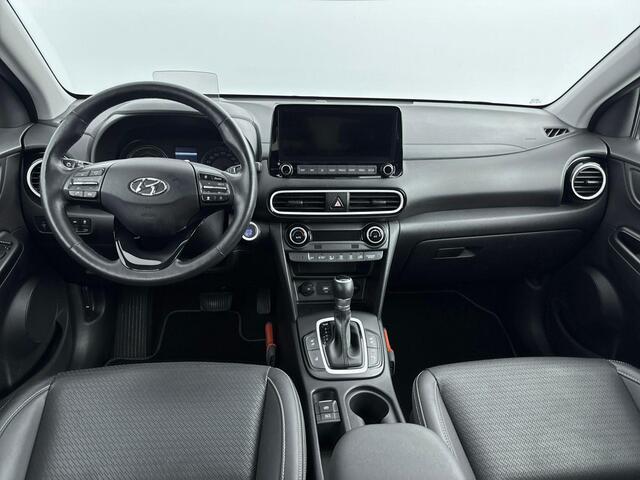 Hyundai Kona 1.6 GDI HEV Premium | Achteruitrij Camera | Adaptive Cruise | Lederen Bekleding | Navigatie | Lane Assist | Elektrische Stoelen |