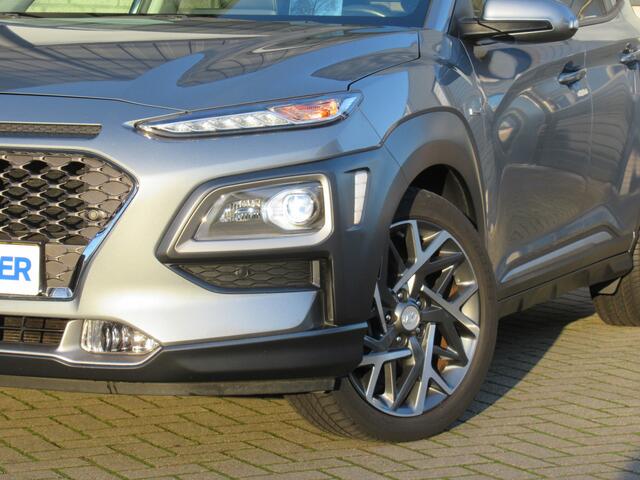 Hyundai Kona 1.6 GDI HEV Premium Sky 1e eigen | dealer onderh | full option!! | leder | schuifdak