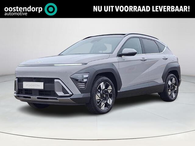 Hyundai Kona 1.6 GDI HEV Premium Sky | Uit voorraad leverbaar! | Schuif-/kantel dak | Elektrische stoelen | Stoel/stuurverwarming | Stoelverkoeling | 2e zit-rij stoelverwarming | Lederen bekleding | 360* camera | Adaptive cruisecontrol | Active lane-keeping |