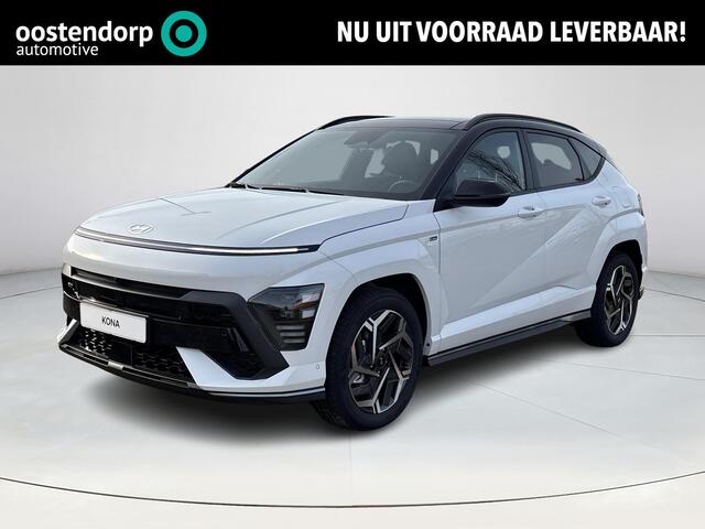 Hyundai Kona 1.6 GDI HEV N Line Sky | Uit voorraad leverbaar! | Schuif- Kanteldak | Apple Carplay/Android Auto | 360 graden camera | Elektrische achterklep | Stoelverwarming/verkoeling | Adaptief Cruise Control |