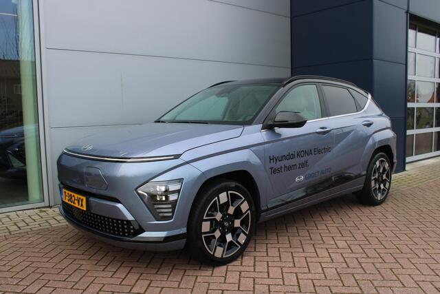 Hyundai Kona Electric Premium Sky 65.4 kWh Automaat Leer Airco 360 Camera Carplay Demo Nieuwstaat