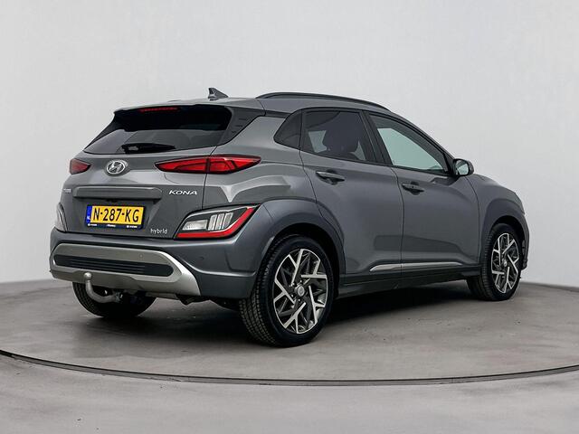 Hyundai Kona 1.6 GDI HEV Premium | Afneembare trekhaak 1300 kg | Navigatie | Parkeer sensoren voor +achter | stoel en stuur verwarming |